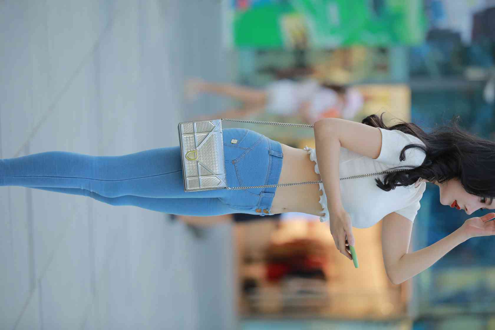 图片[3]-非常漂亮的紧身牛仔裤女孩【115P】04016-婷美图