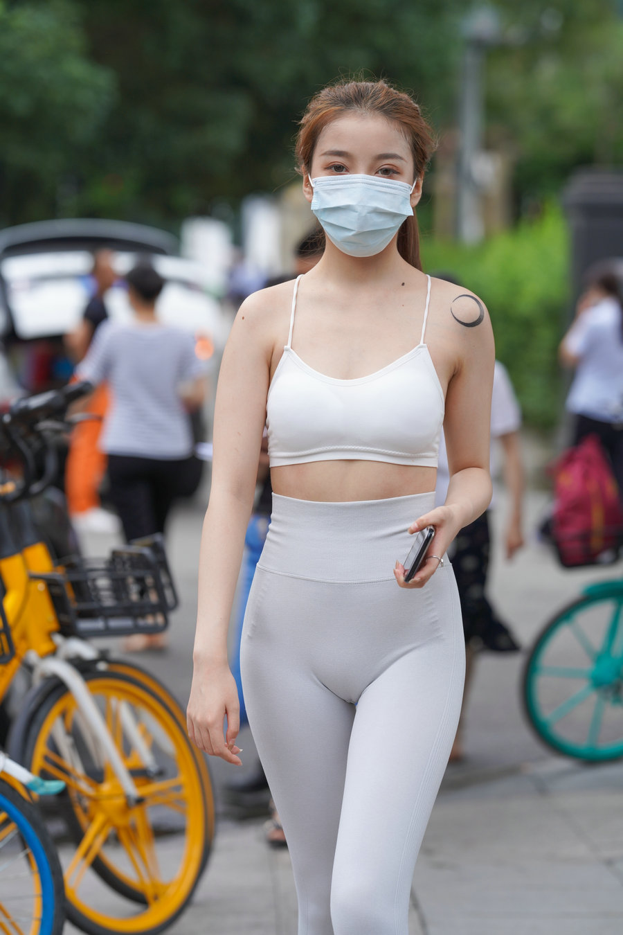 图片[2]-灰色瑜伽裤女孩 J1323 723P4V-17.9GB-婷美图