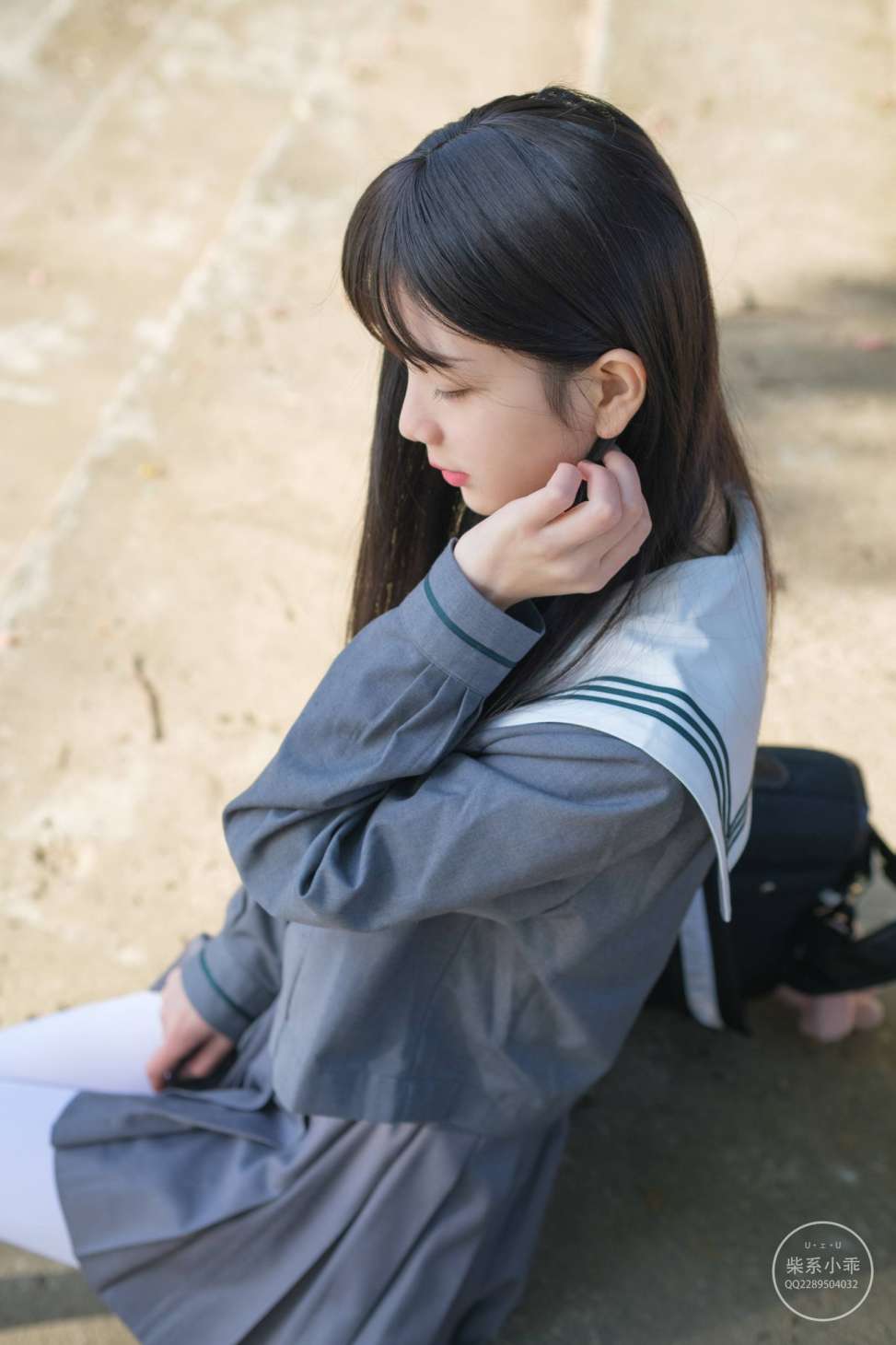 图片[3]-白丝清纯少女真的太可爱了【60P】20001-婷美图