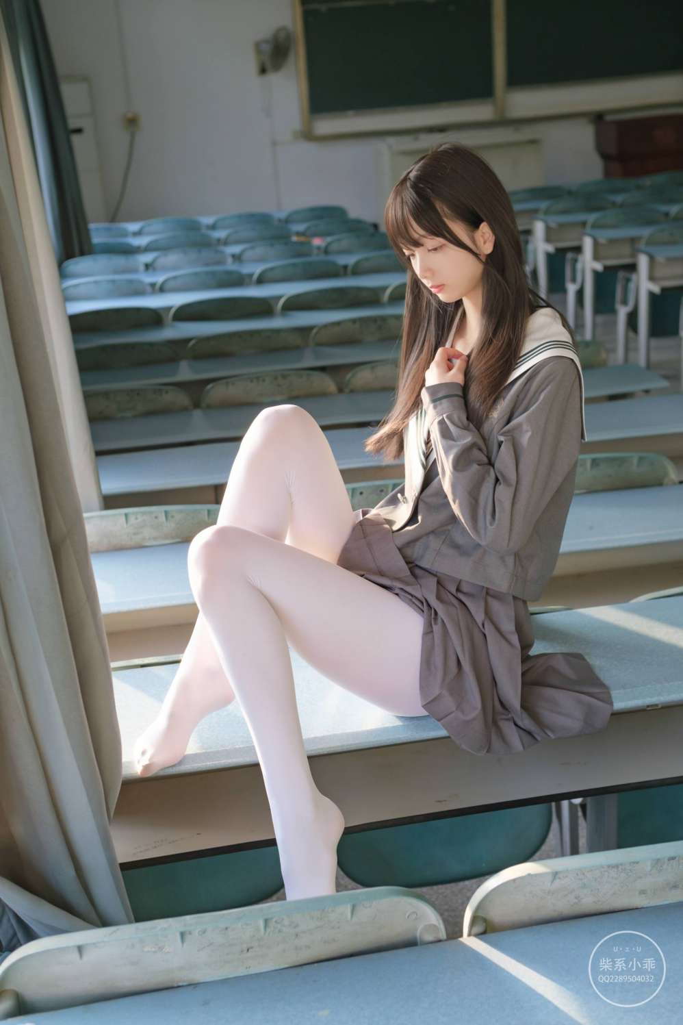 图片[5]-白丝清纯少女真的太可爱了【60P】20001-婷美图