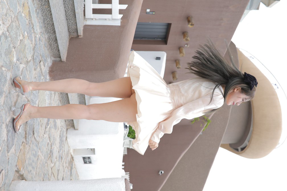 图片[6]-戴黑色蝴蝶结的长发女孩【369P】00027-婷美图