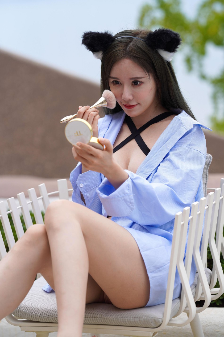 图片[5]-可爱的猫耳朵比基尼美少女【394P】00043-婷美图