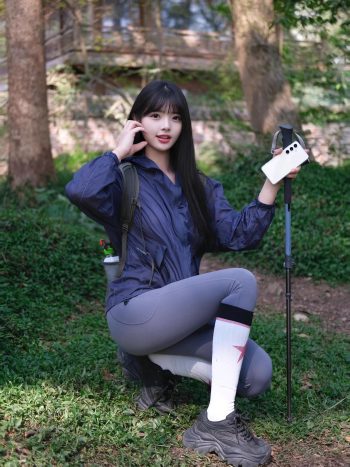 图片[6]-爱爬山的瑜伽裤MM，太甜美了！~-婷美图