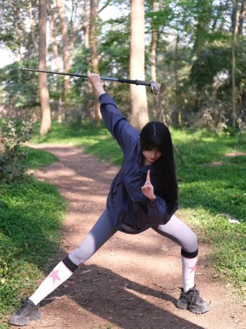 图片[2]-爱爬山的瑜伽裤MM，太甜美了！~-婷美图