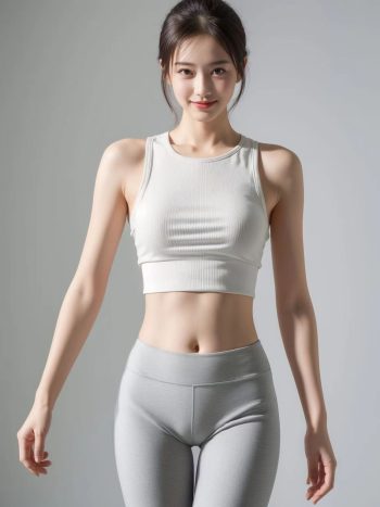 图片[4]-AI瑜伽裤清纯妹子系列图-婷美图